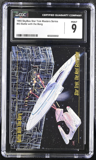 Battle with the Borg - 1993 StarTrek Master Series Skybox - CGC Graded
