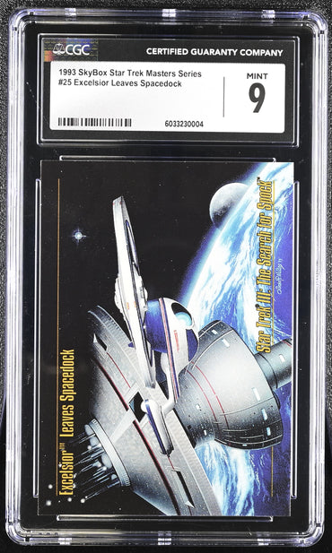 Excelsior leaves Spacedock - 1993 StarTrek Master Series Skybox - CGC Graded