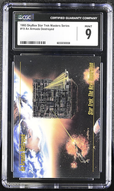 Armada Destroyed - 1993 StarTrek Master Series Skybox - CGC Graded
