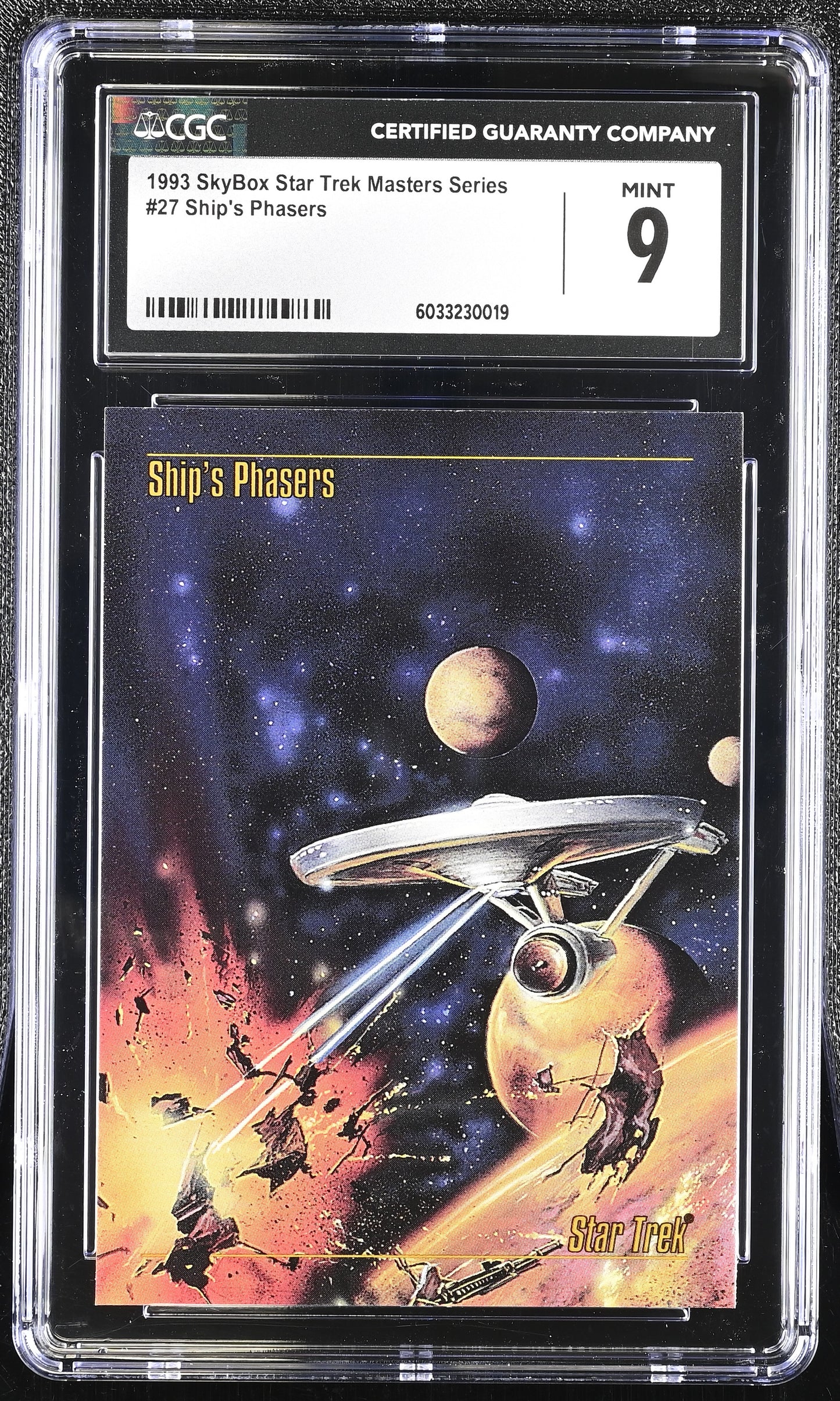 Ship's Phaser's - 1993 StarTrek Master Series Skybox - CGC Graded