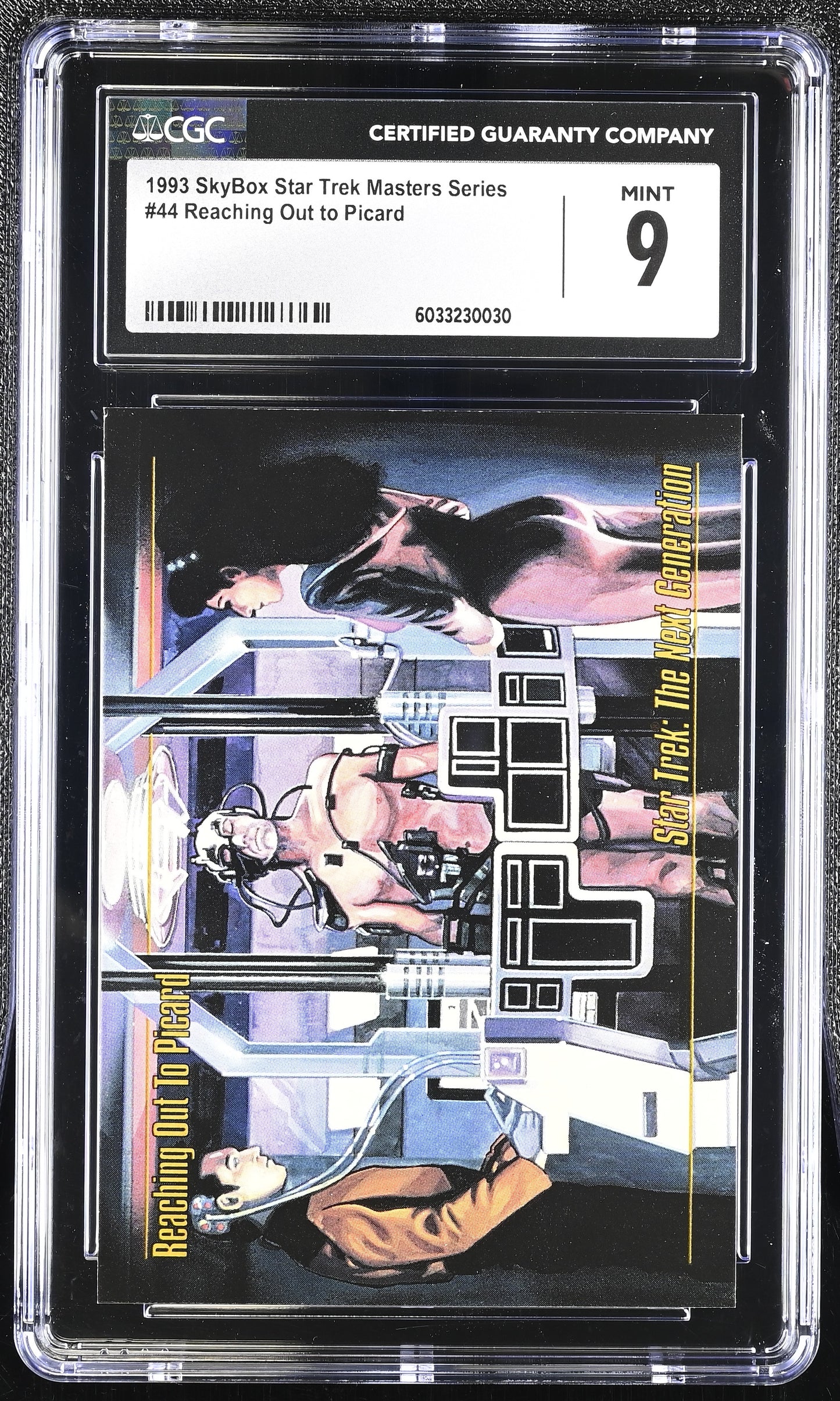 Reaching out to Picard - 1993 StarTrek Master Series Skybox - CGC Graded