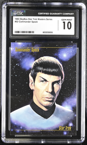Spock - 1993 StarTrek Master Series Skybox - CGC Graded