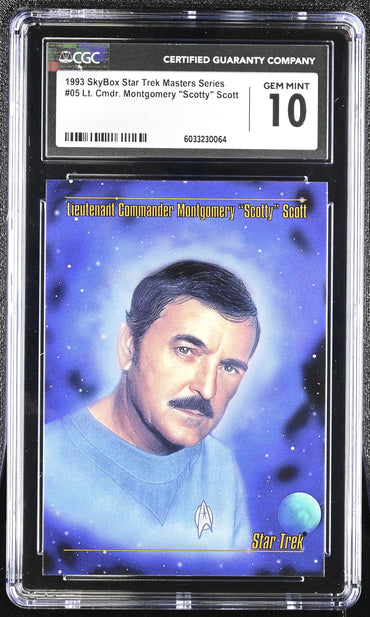 Lt. Scott - 1993 StarTrek Master Series Skybox - CGC Graded