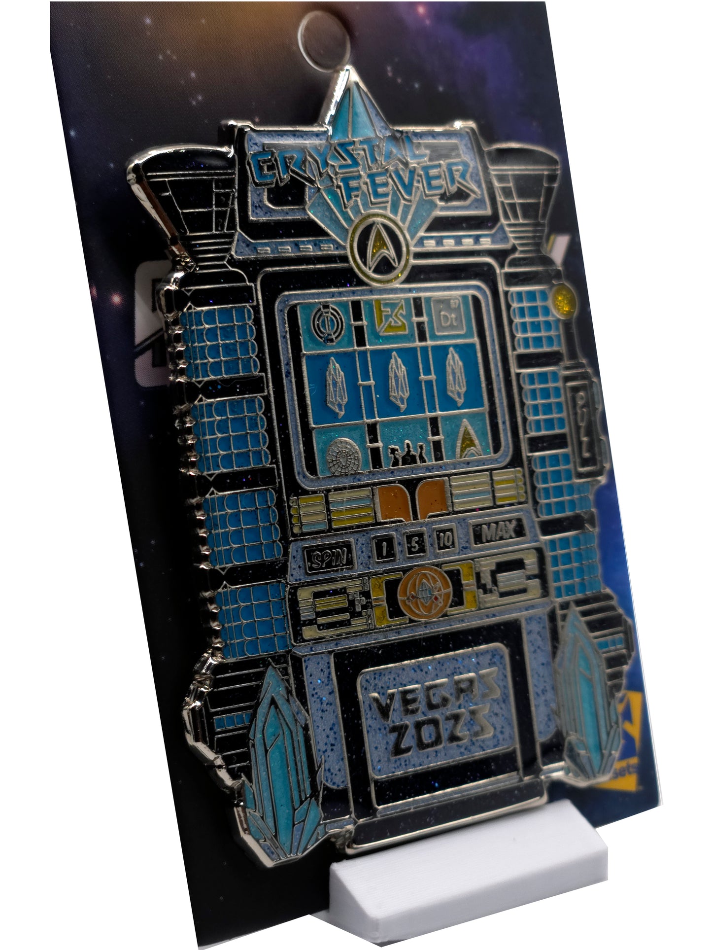 Star Trek: STLV 2026 "Crystal Fever" Dilithium Crystal Slot Machine Fansets Pin
