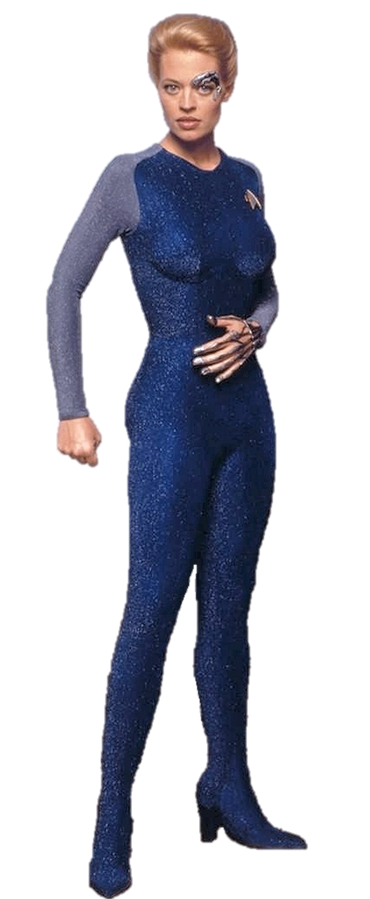 Star Trek: 7 of 9 Blue FanSets pin