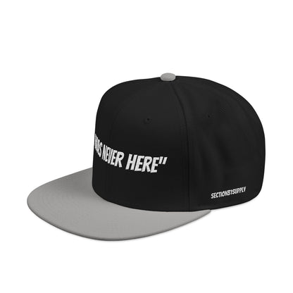 Section31Supply —  "I Was Never Here" Embroidered Snapback Hat