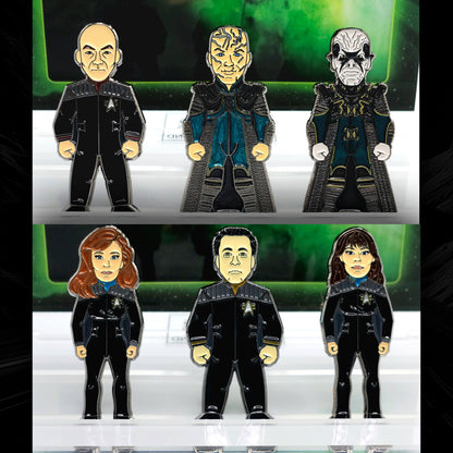 Star Trek: Nemesis Movie Set 9pin w/ Poster stand FanSets pin