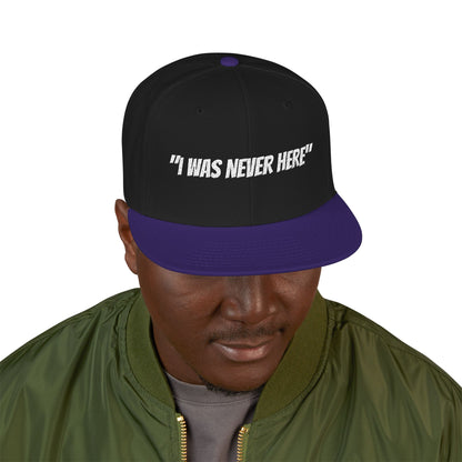 Section31Supply —  "I Was Never Here" Embroidered Snapback Hat