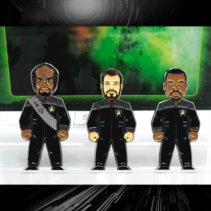 Star Trek: Nemesis Movie Set 9pin w/ Poster stand FanSets pin