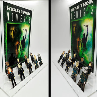 Star Trek: Nemesis Movie Set 9pin w/ Poster stand FanSets pin