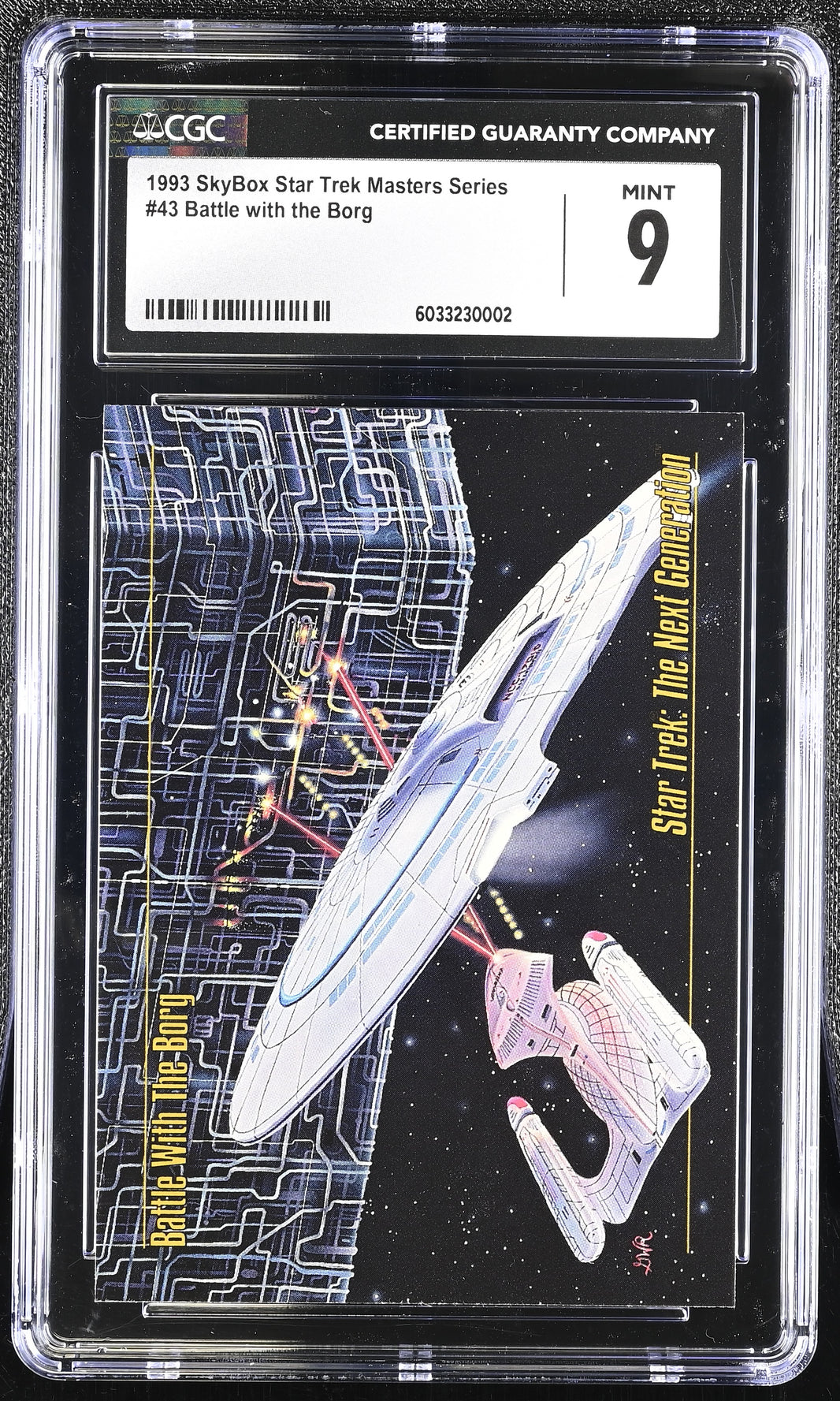 Battle with the Borg - 1993 StarTrek Master Series Skybox - CGC Graded