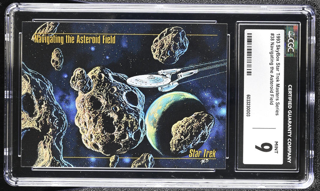 Navigating the Asteroid Field  - 1993 StarTrek Master Series Skybox - CGC Graded