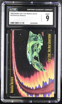 Romulan Warbird  - 1993 StarTrek Master Series Skybox - CGC Graded