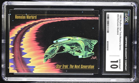 Romulan Warbird  - 1993 StarTrek Master Series Skybox - CGC Graded