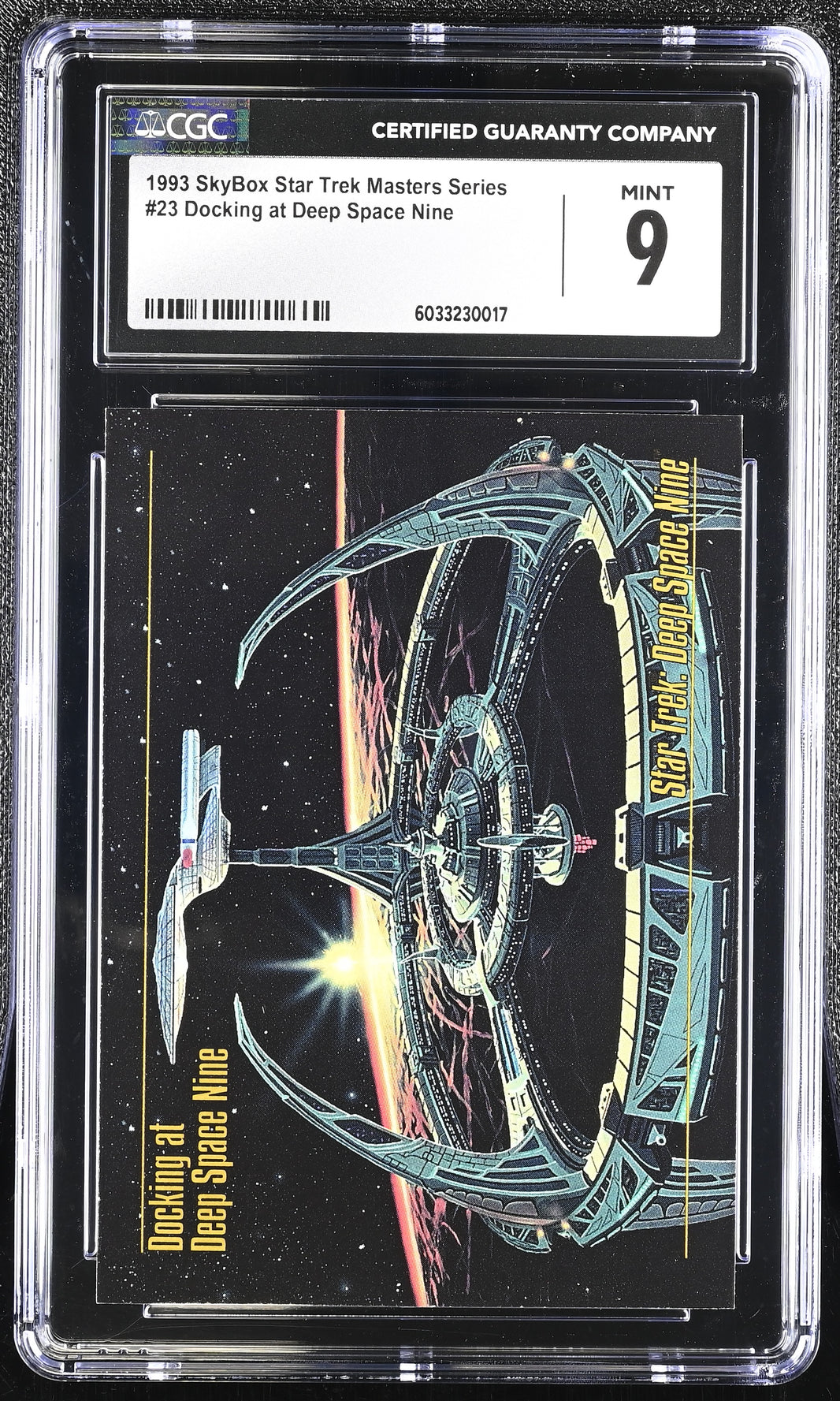 Dock at Deep Space Nine - 1993 StarTrek Master Series Skybox - CGC Graded