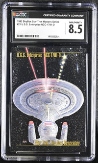 U.S.S. Enterprise NCC-1701 D - 1993 StarTrek Master Series Skybox - CGC Graded