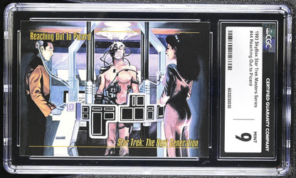 Reaching out to Picard  - 1993 StarTrek Master Series Skybox - CGC Graded