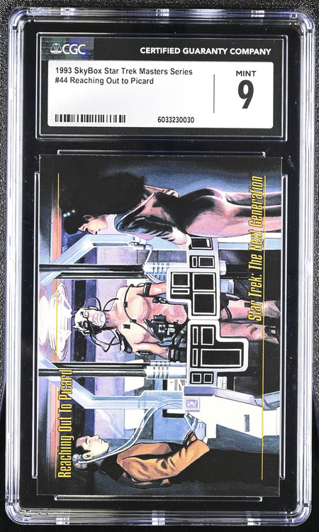 Reaching out to Picard  - 1993 StarTrek Master Series Skybox - CGC Graded