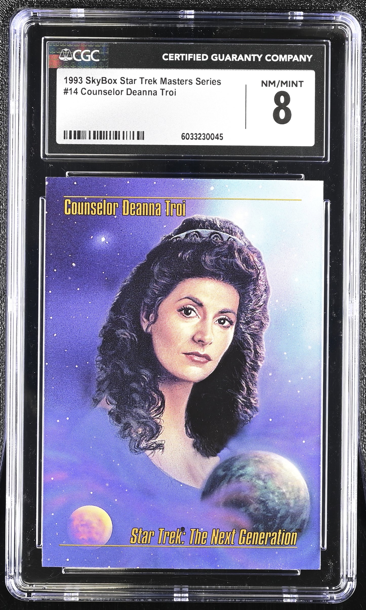 Counselor Deanna  - 1993 StarTrek Master Series Skybox - CGC Graded