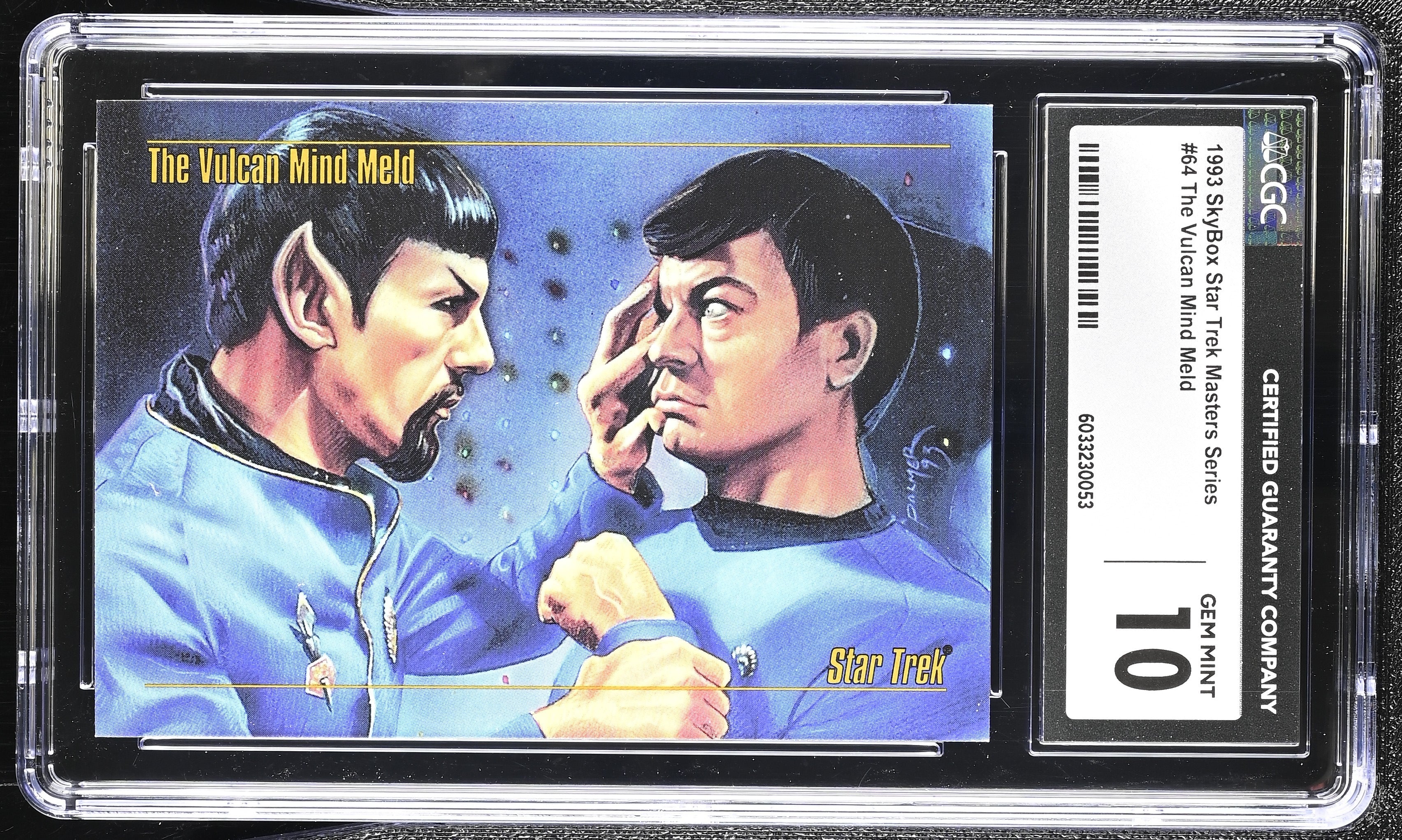 Vulcan Mind Meld  - 1993 StarTrek Master Series Skybox - CGC Graded