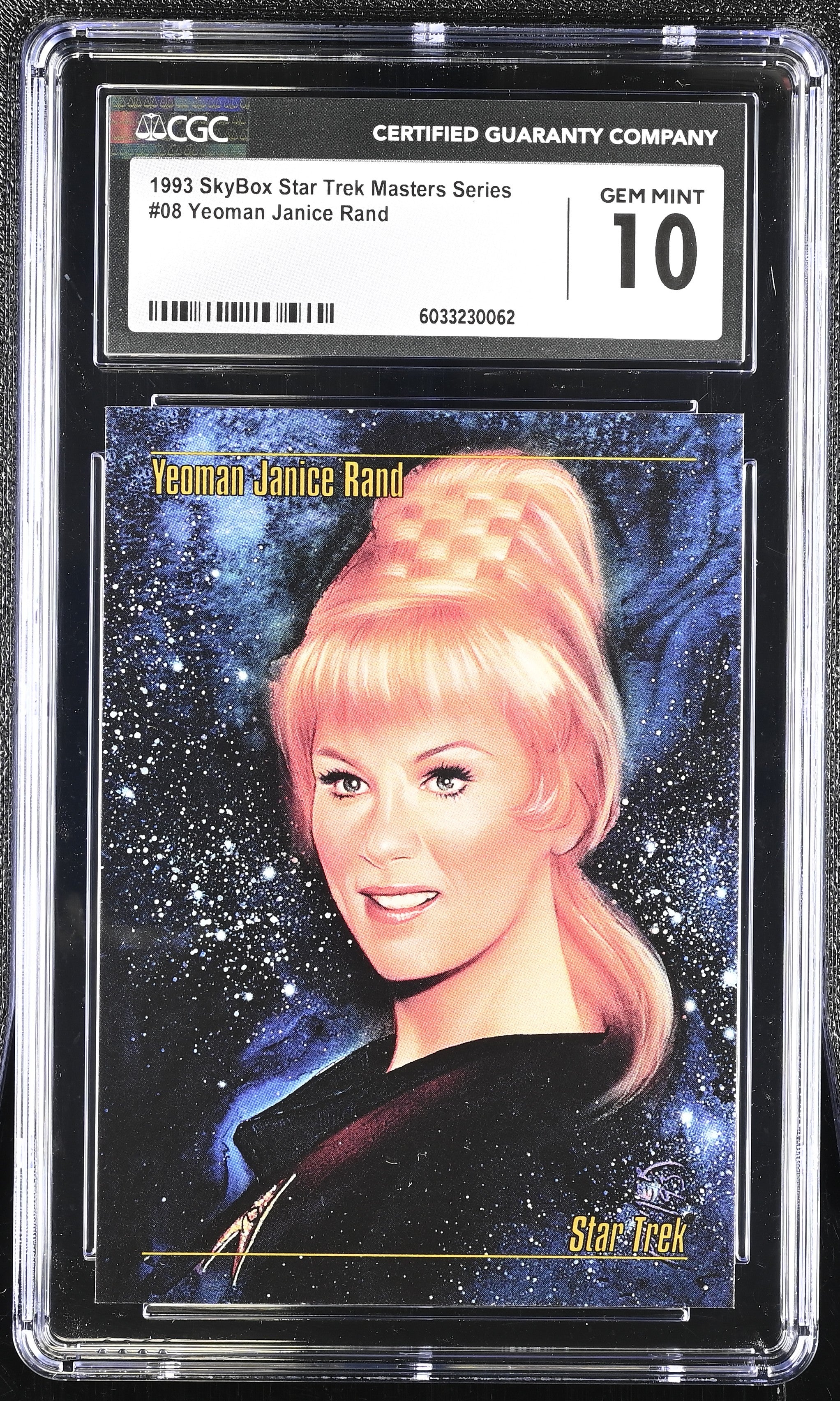 Yeoman Janice Rand  - 1993 StarTrek Master Series Skybox - CGC Graded