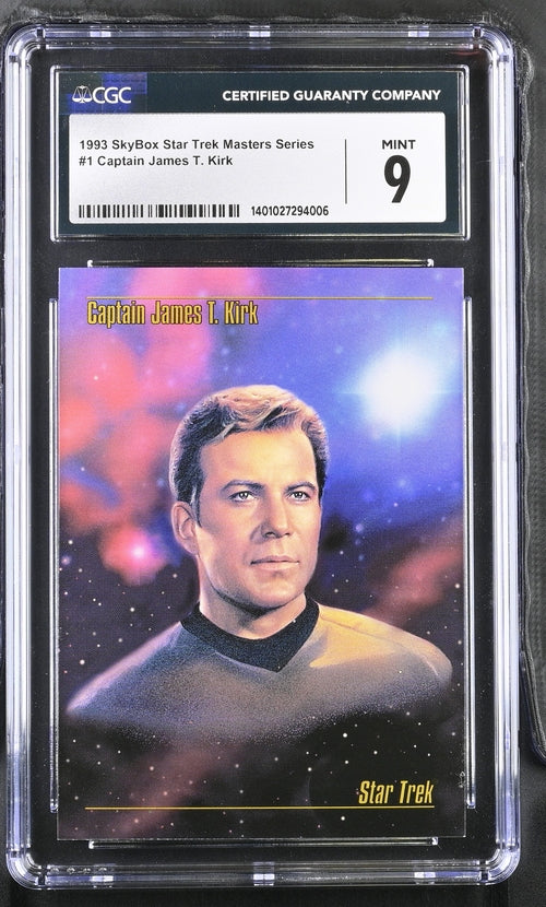 Capt Kirk - 1993 StarTrek Master Series Skybox - CGC Graded