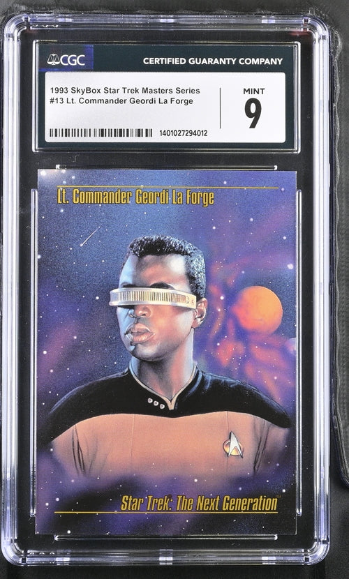 Geordi La Forge - 1993 StarTrek Master Series Skybox - CGC Graded