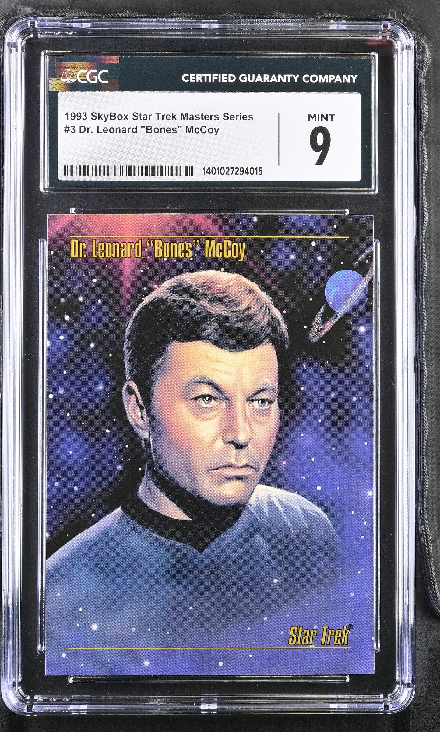 Dr. McCoy- 1993 StarTrek Master Series Skybox - CGC Graded