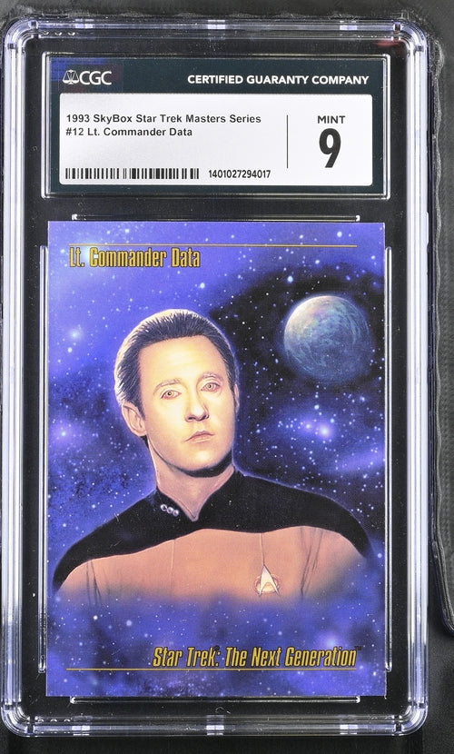 Data - 1993 StarTrek Master Series Skybox - CGC Graded