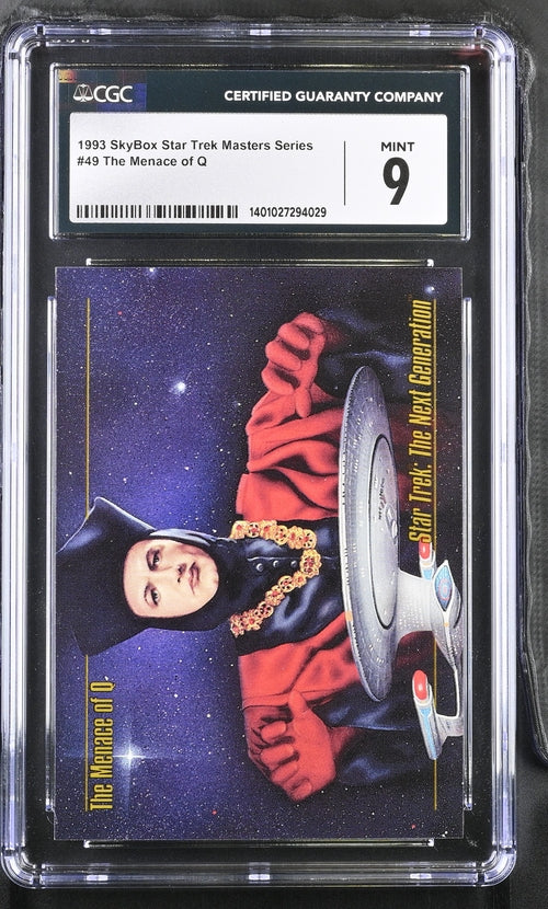 Menace of Q - 1993 StarTrek Master Series Skybox - CGC Graded