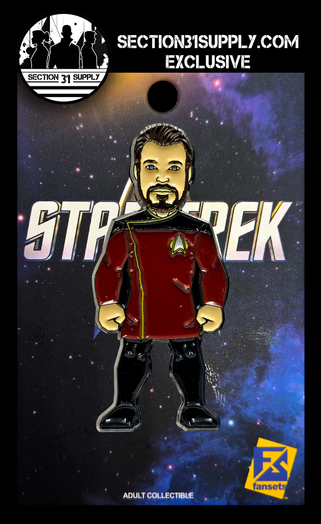 Star Trek: Riker Formal Dress FanSets pin