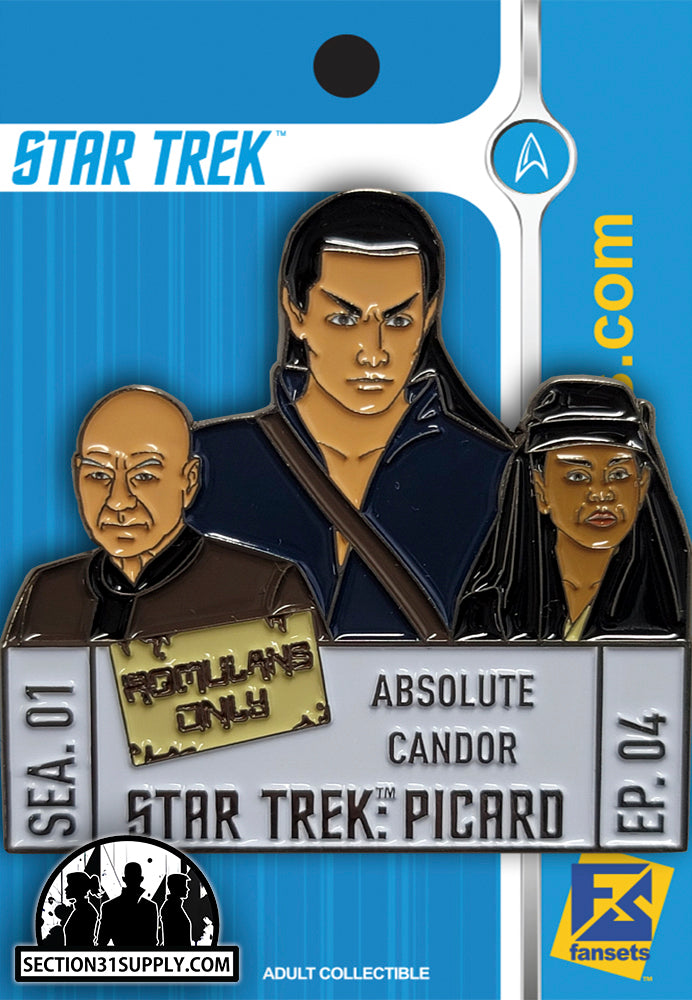 Star Trek Picard: Sea 1 Ep 4 - Absolute Candor FanSets pin