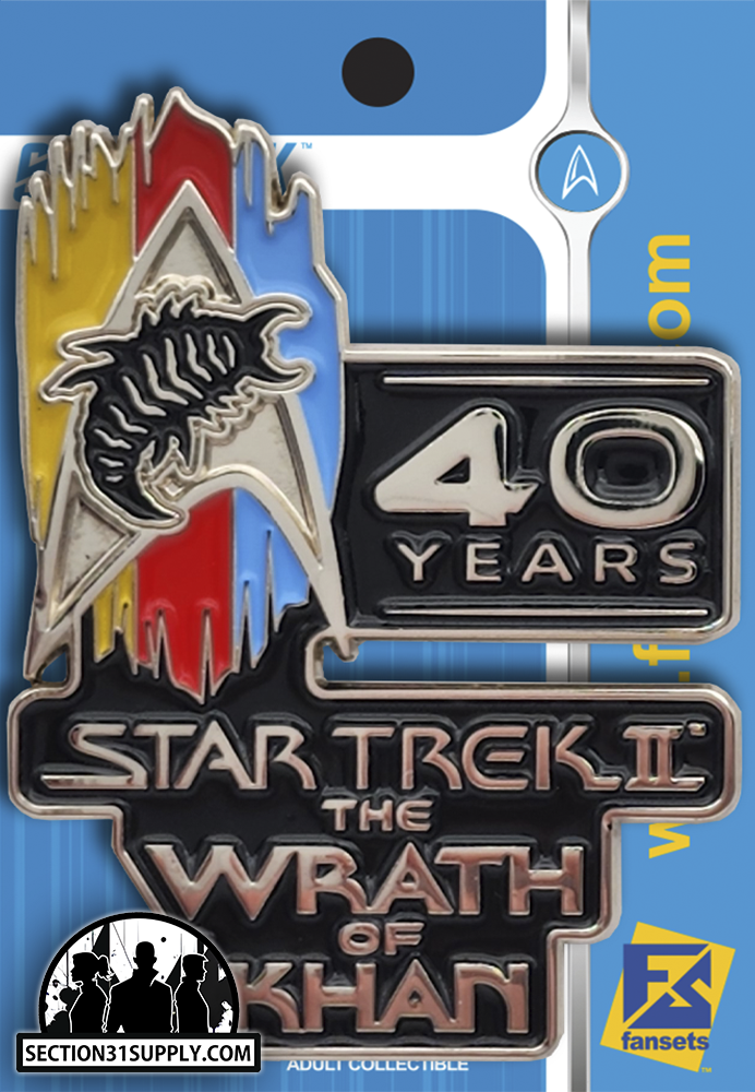 Star Trek: 40yrs The Wraith of Khan Anniversary Logo FanSets pin