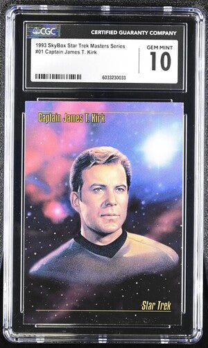 Capt Kirk - 1993 StarTrek Master Series Skybox - CGC Graded