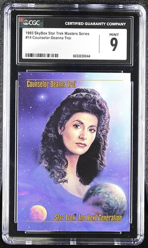 Counselor Deanna  - 1993 StarTrek Master Series Skybox - CGC Graded