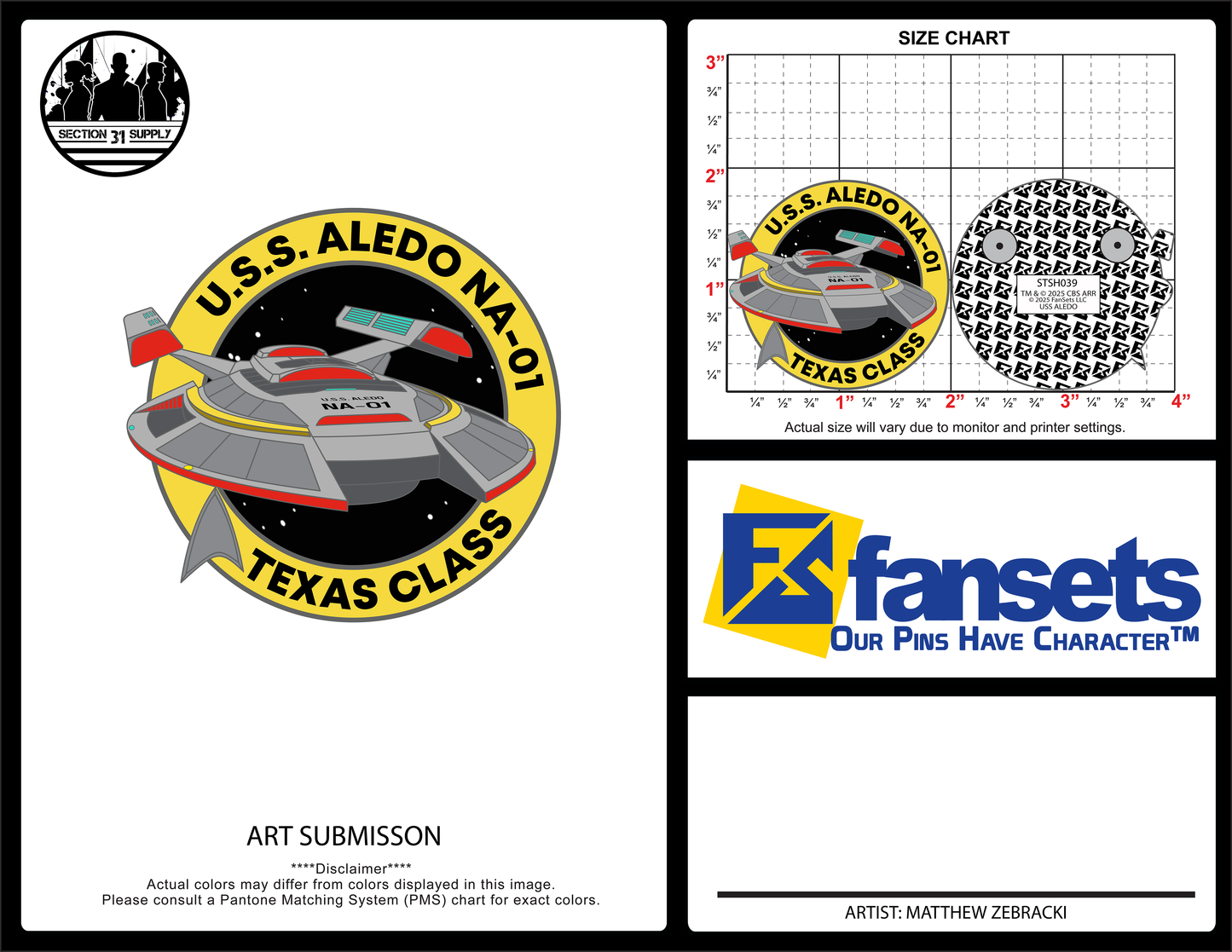 U.S.S. Aledo Ship Artist Print