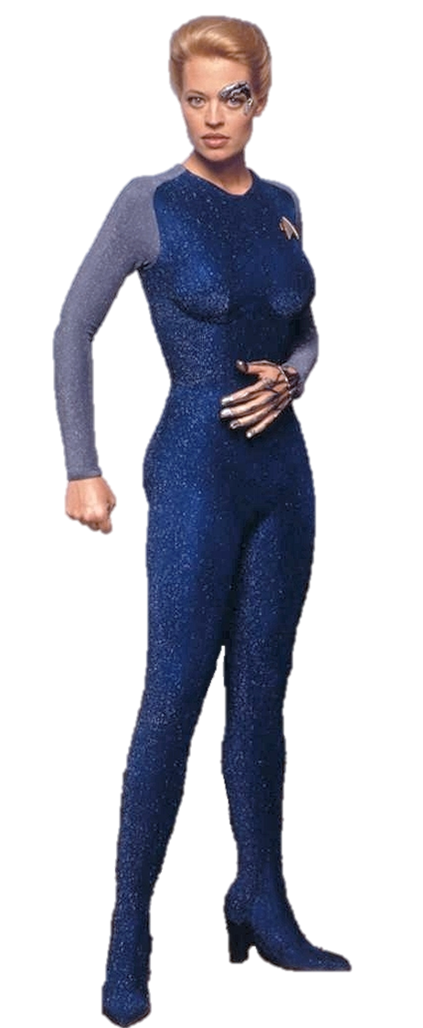 Star Trek: 7 of 9 Blue FanSets pin