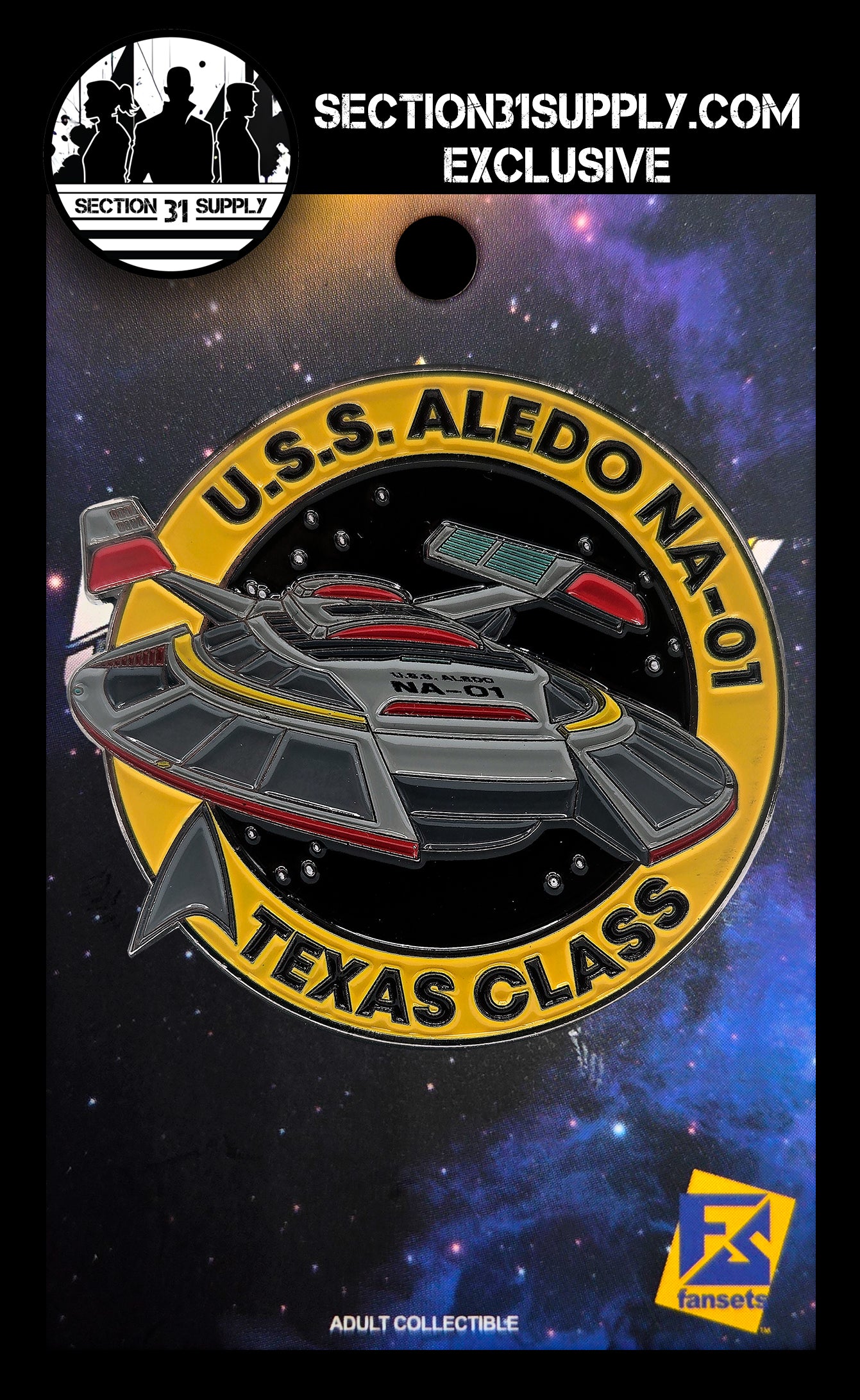 Star Trek: U.S.S. Aledo NA-01 FanSets pin