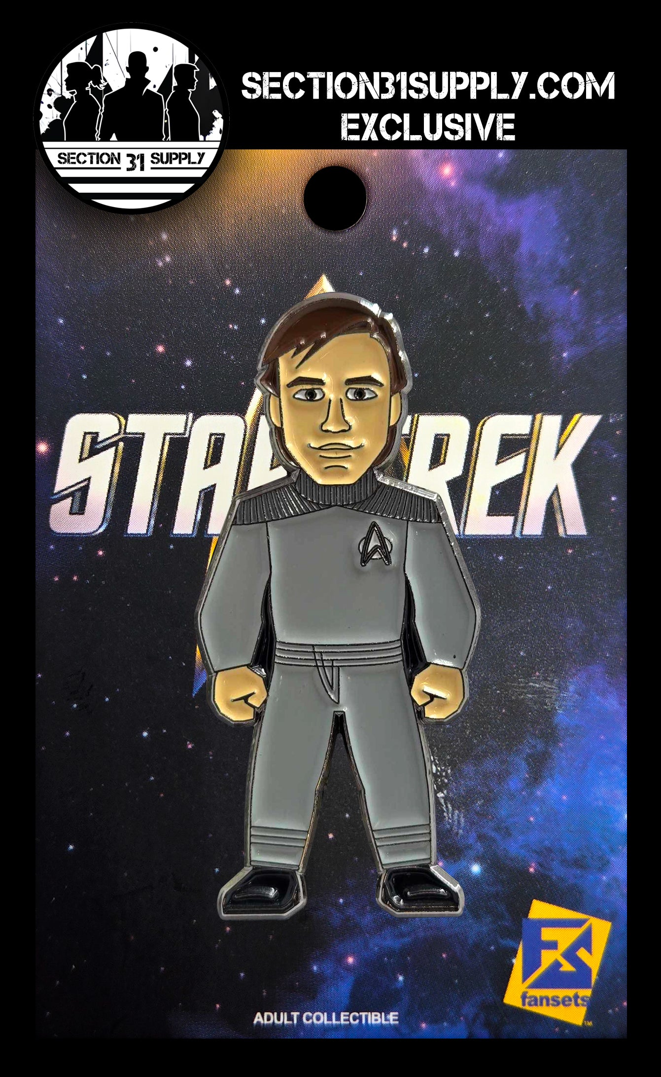 Star Trek: Wesley Crusher Ensign FanSets pin