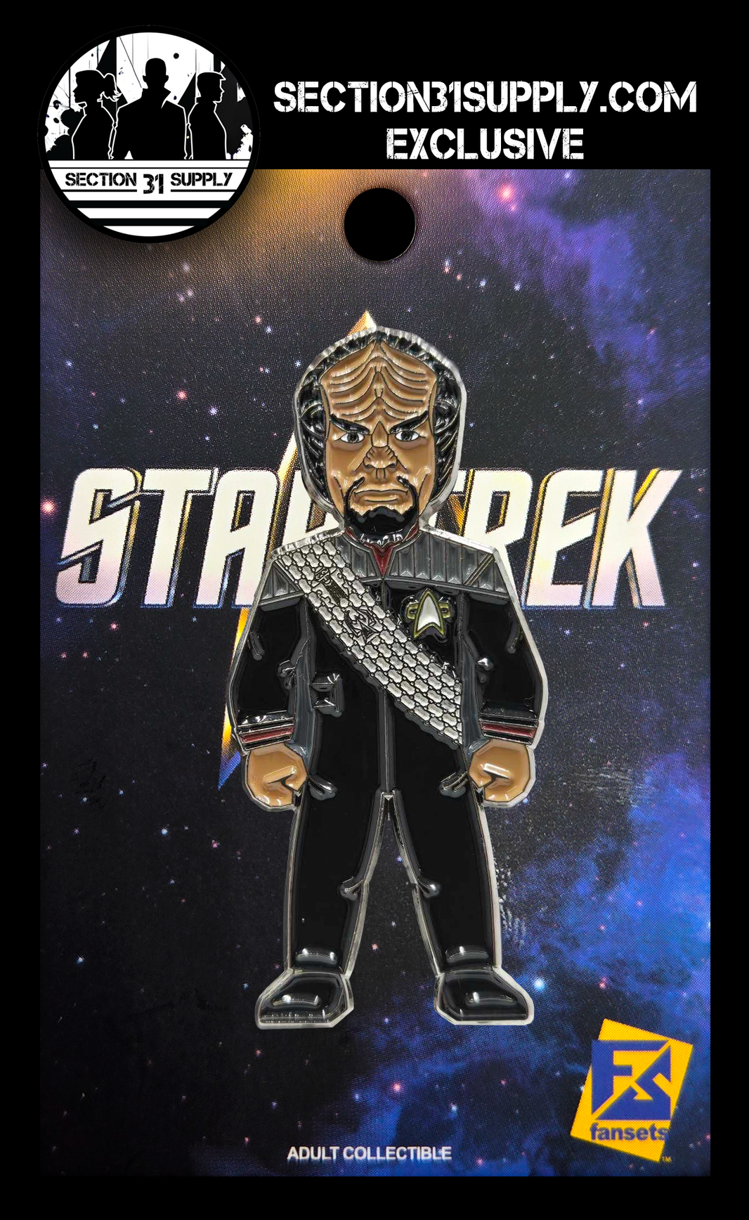 Star Trek: Worf - Nemesis FanSets pin